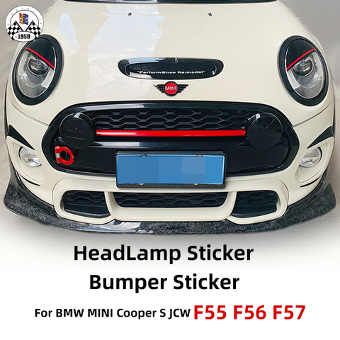 Brand New Avery Material Headlamp Sticker JCW Bumper Sticker For mini cooper F54 F55 F56 F57 ► Photo 1/6