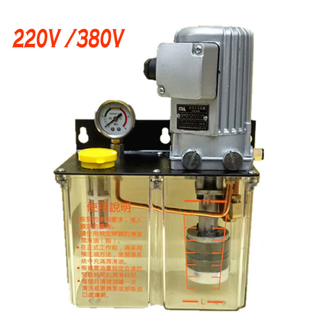 220V 380V cnc lubrication pump electric Lubricating oil pump 3L 3 Liters cnc electromagnetic lubrication pump lubricator 100W ► Photo 1/4