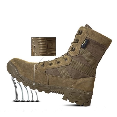 Spring Winter Men Women Outdoor Desert Army Fan Shoes Combat High Top Tactical Training Breathable Antiskid Shock Military  Boot ► Photo 1/6
