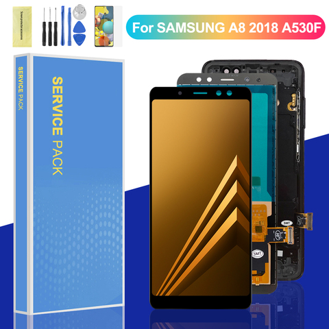 TFT 5.6'' Display For Samsung Galaxy A8 2022 A530 A530F LCD Display Touch Screen Digitizer Assembly With Frame Replacement ► Photo 1/6