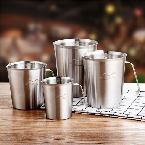 Stainless Steel 304 Measuring Cup with Scale 500/1000/2000ml Large Capacity Kitchen Coffee Tea Milk Frothing Jug Pitcher Beaker ► Photo 1/6