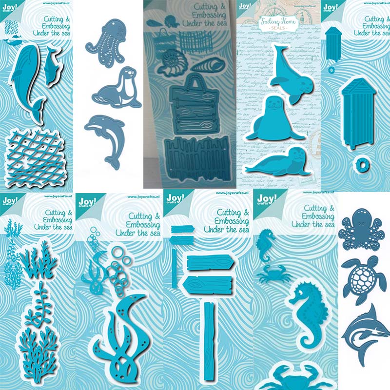 Sea World Seaweed Metal Cutting Dies Stencil DIY Embossing Craft Card Making 