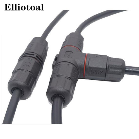 IP68 Waterproof Connector 2 Pin 3 Pin 4 Pin 5 Pin Electrical Terminal Adapter Wire Connector Screw Pin connector LED Light ► Photo 1/6