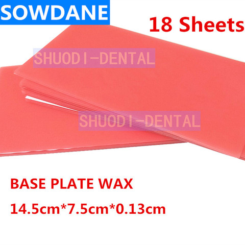 Dental Lab Material Base Plate Thermo-Stable Red Wax Sheet for Valplast Dental Wax Dentist Auxiliary Thickness 1.3mm without ► Photo 1/2