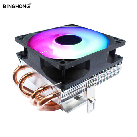 BINGHONG 4 heat-pipes RGB CPU Cooler heat sink Cooling For 775 1150 1151 1155 1156 1366 1356 AMD AM2 AM3 AM2+ AM3+ FM2 support ► Photo 1/6