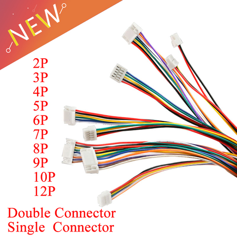 5Pcs Wire Cable Connector JST GH 1.25 2P/3P/4P/5P/6 Pin Micro Male Connector Jack Plug Connectors 15CM Wires 28AWG ► Photo 1/6