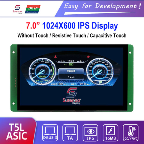 Dwin T5L HMI Intelligent Display, DMG10600C070_03W 7.0