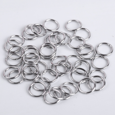 100-200Pcs Stainless Steel Open Jump Rings For Jewelry Making Connectors Split Rings Accessories Diy Jewelry Findings Supplies ► Photo 1/6