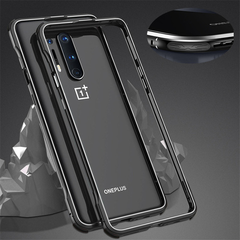 Ultra Slim luminous Metal Frame Cover For OnePlus 8 Pro Case Hard Aluminum Bumper Case For Oneplus 8 One Plus 8 Pro ► Photo 1/6