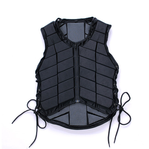 Outdoor Equestrian Vest Safety EVA Padded Horse Riding Vest Body Protector Gear Waistcoat Unisex Black for Adult Men Women Kids ► Photo 1/6