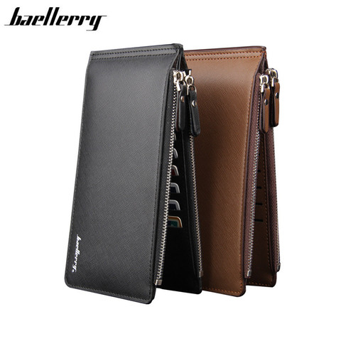 Large Capacity 16 Slots Card Holders Men Leather Wallet Famous Brand Bifold Money Purse Fashion Male Cash Coin Pocket Free Ship ► Photo 1/6
