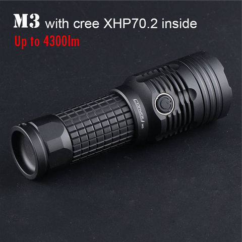 Most Powerful LED Flashlight, Convoy M3 with Cree XHP70.2 Torch Flash Light 26650 Lanterna Camping Hunting Linterna 4300lm Lamp ► Photo 1/6