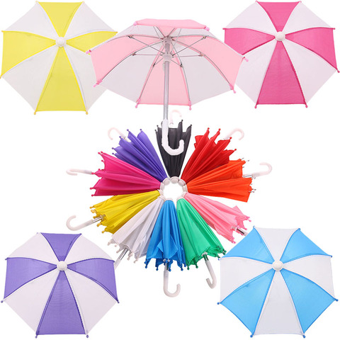 Umbrella Model Doll Accessories For 18 Inch American Doll &  Born Baby Doll Clothes 43 cm,Toys For Girls,Our Generation зонтик ► Photo 1/6