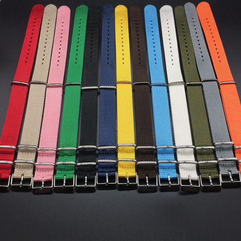 Nato Strap 18mm 20mm 22mm Nylon Watch Band Waterproof Watch Strap for Nato Army Sport Watch Dropshipping Belt ► Photo 1/6
