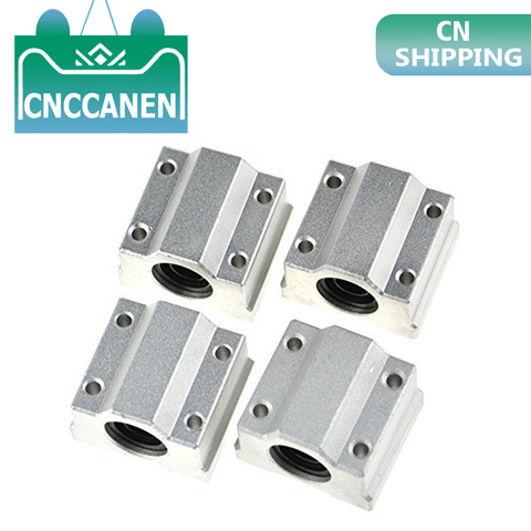 4pcs/lot SCS8UU SCS6UU SCS10UU SCS12UU SCS8LUU SCS10LUU SCS16UU 8mm Linear Ball Bearing Block CNC Router 3D printer parts ► Photo 1/5