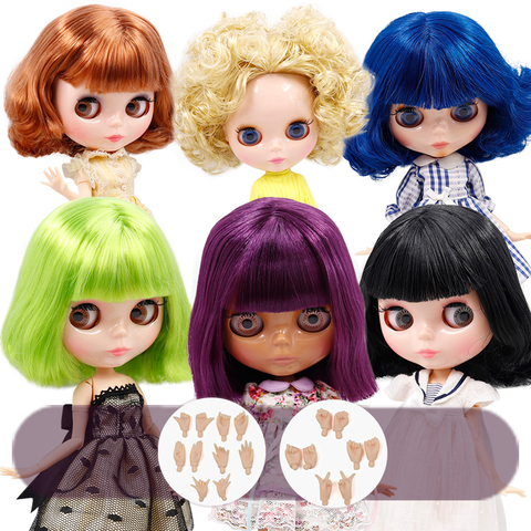 ICY DBS Blyth doll No.3 glossy face oily bobo hair natural skin joint body 1/6 BJD special price toy gift ► Photo 1/5