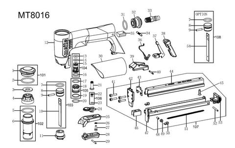 spare parts for Meite stapler MT8016 ► Photo 1/1