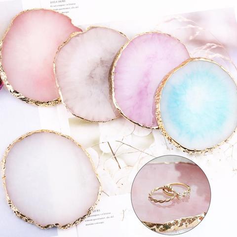 Resin Jewelry Display Plate Necklace Ring Earrings Display Painted palette Tray Jewelry Holder Organizer Decoration jewelry 2022 ► Photo 1/6