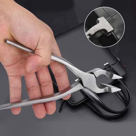 New Leather Plier Leather Edge Adjustment Press Flatten Plier Clamp for Leather Bag Cloth Belt Fixed Clamp Pliers DIY Hand Tools ► Photo 1/6