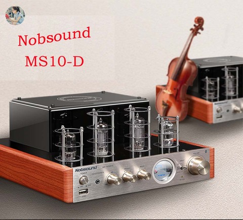 Nobsound MS-10D Bluetooth Tube Amplifier Fever Power Amplifier Stereo Preamplifier 25W*2 AC220V With Display ► Photo 1/4