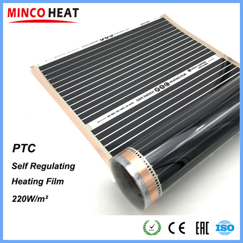 New Infrared Low Power Consumption Energy Saving PTC Self Regulating Underfloor Warm Floor Carbon Heating Film 220W ► Photo 1/6