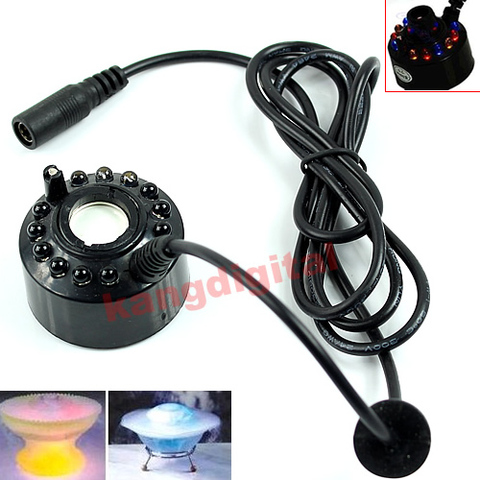 Ultrasonic Mist Maker Atomizer Air Humidifier Fogger Water Fountain Pond 12 LED ► Photo 1/1