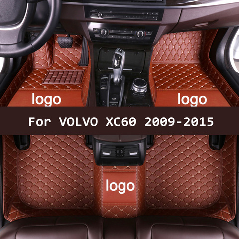 APPDEE leather Car floor mats for Volvo XC60 2009-2015 Custom auto foot Pads automobile carpet cover ► Photo 1/6