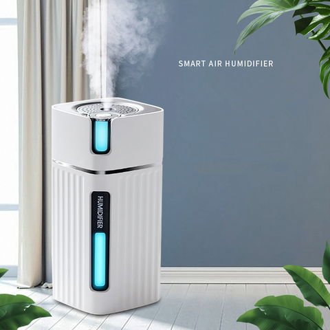 Smart Air Humidifier Ultrasonic Cool Mist Aroma Diffuser with Color LED Light for Office Car umidificador Mist Maker Fogger ► Photo 1/6