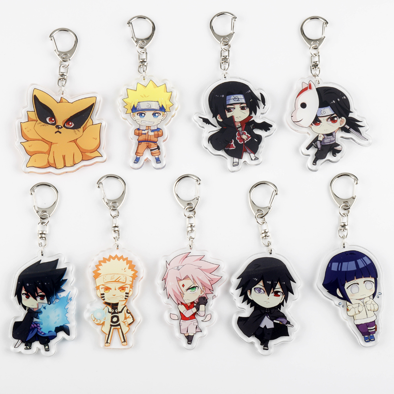Naruto Cartoon Anime Keychain Pendant Key Ring Gift NEW