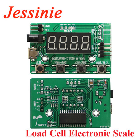 Load Cell HX711 AD Module Weight Sensor Digital Display Electronic Scale Weighing Pressure Sensors 1KG 5KG 10KG 20KG Instrument ► Photo 1/6