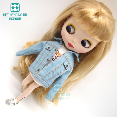 1pcs Blyth Doll Clothes fashion denim clothing, T-shirts  shoes for Blyth Azone OB23 OB24 1/6 doll accessories ► Photo 1/6