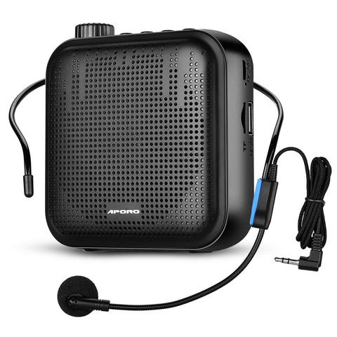 Portable Voice Amplifier Megaphone Mini Audio Speaker With Microphone Rechargeable Ultralight Loudspeaker For Teachers ► Photo 1/6