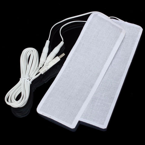 1 Pair 6*20CM 5V USB Electric Heating Element Film Heater Pads Warm Feet Knee Warmers Heat USB Plug Cable ► Photo 1/5