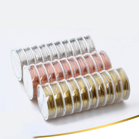 Beading Wire Roll Copper Wire Dia 0.2-1mm Beading Cord 1.5-15Meters/lot Cord String DIY Accessories for Wholesale Jewelry Making ► Photo 1/6