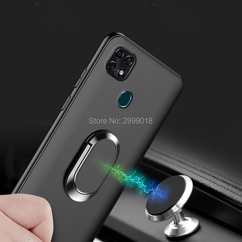 For ZTE Blade 20 Case Magnetic Magnet Car Finger Ring Case On For ZTE Blade 20 Case TPU Coque For ZTE Blade 20 Smart 2022 6.49'' ► Photo 1/6