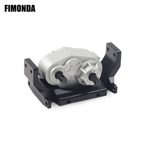 Metal D90 Transfer Case Gearbox with 72MM Mount Plate for 1/10 RC Crawler Axial SCX10 RC4WD D90 ► Photo 1/6