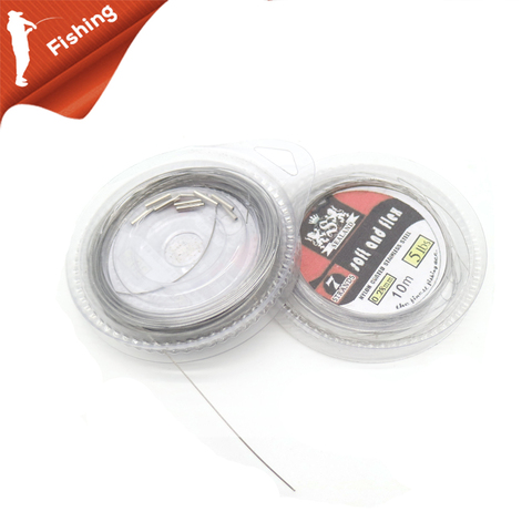 10m Anti Corrosion Nylon Coated 7 Strands Steel Weave Wire 5lb~200lb Rigs Jigging Lures Fishing Leader Line ► Photo 1/5