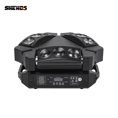 New Arrival MINI LED 9x10W LED Spider Light RGBW 16/48CH DMX Stage Lights Dj LED Spider Moving Head Beam Light ► Photo 1/6