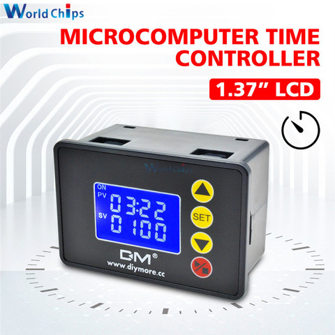 diymore 1.37 inch LCD Digital Display DC 12V 24V AC 110V-220V Microcomputer Time Controller Timer Relay Control Switch Module ► Photo 1/6