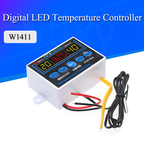 AC220V DC12C 10A Digital LED Temperature Controller Thermostat Control Switch Sensor ► Photo 1/6