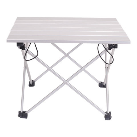 Portable Light Weight Aluminum Alloy Outdoor Folding Table For Camping Beach Backyards BBQ Party Size 40x34.5x29cm ► Photo 1/6