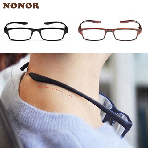 NONOR Neck Hanging Reading Glasses Men Women Anti-fatigue Presbyopia Eyeglasses Ultralight Oculos Gafas Unbreakable Glasses ► Photo 1/6