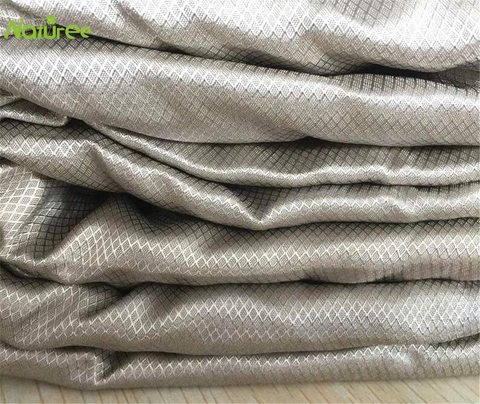 50cm*145cm Silver Fiber EMF/RFID/EMI/RF Blocking Radiowave/Microwave Shielding Fabric Faraday Earthing/Grounding ► Photo 1/4