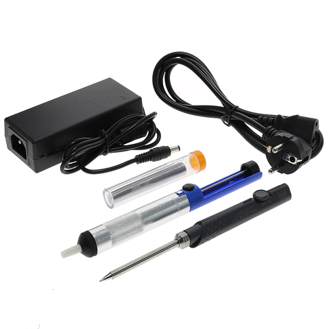 SH72 65W Electric Soldering Iron Adjustable Temperature Portable Solder Welding Station pen DC Power Input 220-400℃ Degree T12 ► Photo 1/6