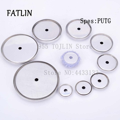 100Sets 24L-70L Covered Round Buttons Flat back bottom hole Scrapbooking Fabric Covered Buttons For DIY Earring/Hair Accessories ► Photo 1/6