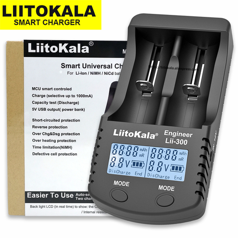 Liitokala Lii-500 Lii-500S  Lii-PD4 Lii-300 Lii-400 18650  3.7V 26650 21700 16340 18350 14500 AA Rechargeable Battery Charger ► Photo 1/5