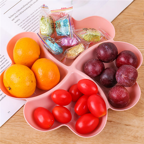 Creative Heart Shape Candy Snacks Nuts Seeds Dry Fruits Plastic Plates Dishes Bowl Breakfast Tray Home Kitchen Supplies ► Photo 1/6