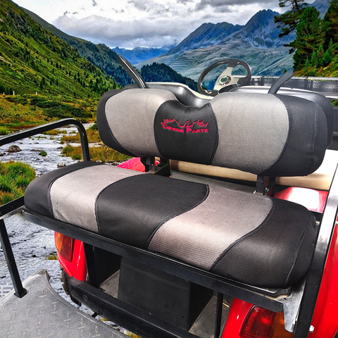 Condor Parts - Universal Golf Cart Rear Seat Cover Set With Breathable Washable Polyester Mesh Cloth For Golf Cart Back Seats. ► Photo 1/6