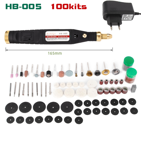 Mini HB-005 Electric Drill 0.3-3.2 With Grinding Accessories Set Multifunction Engraving Pen For Dremel Tools Power Tools 18V ► Photo 1/6