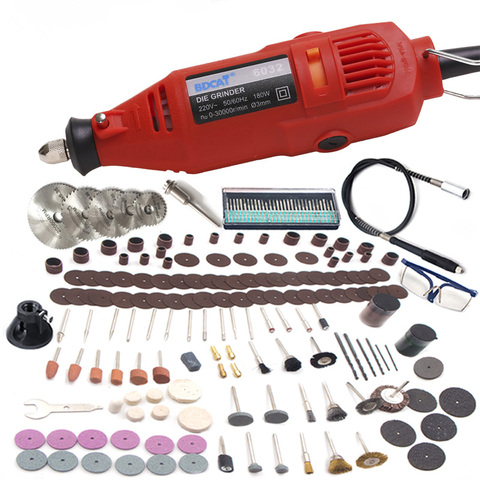 TASP 230V 130W Dremel Rotary Tool Set Electric Mini Drill Engraver Grinding  Kit with Accessories Power Tools for Craft Projects
